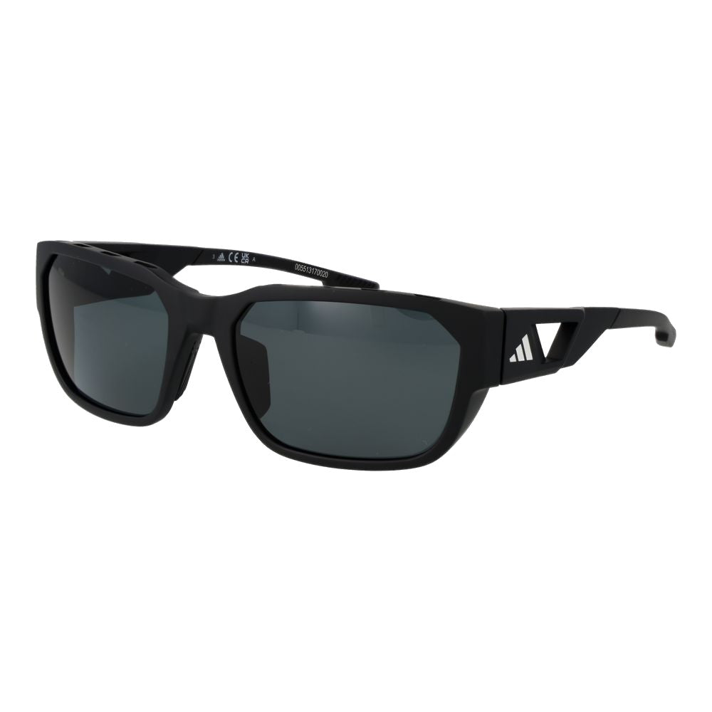 Adidas Men's Rectangle Sunglasses – Black Plastic