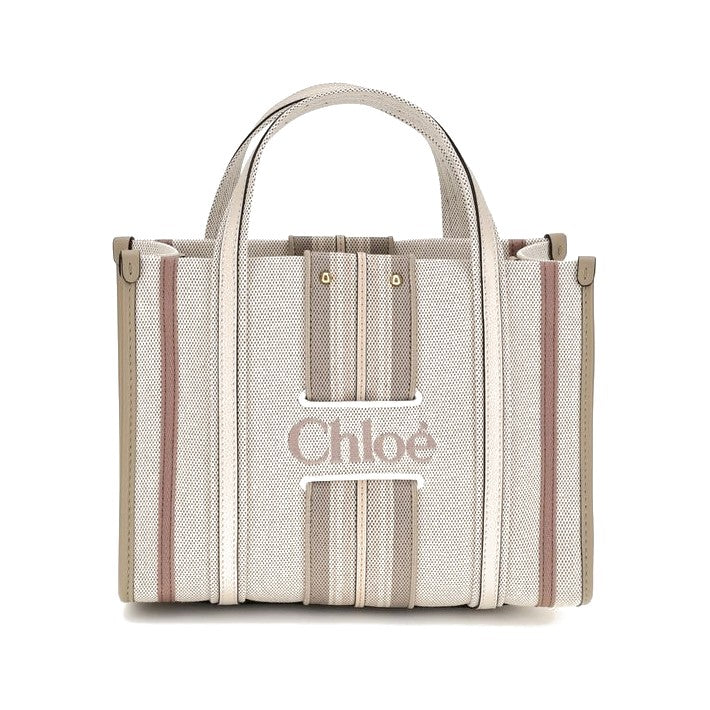 Chloé Beige Cotton Shoulder Bag for Women
