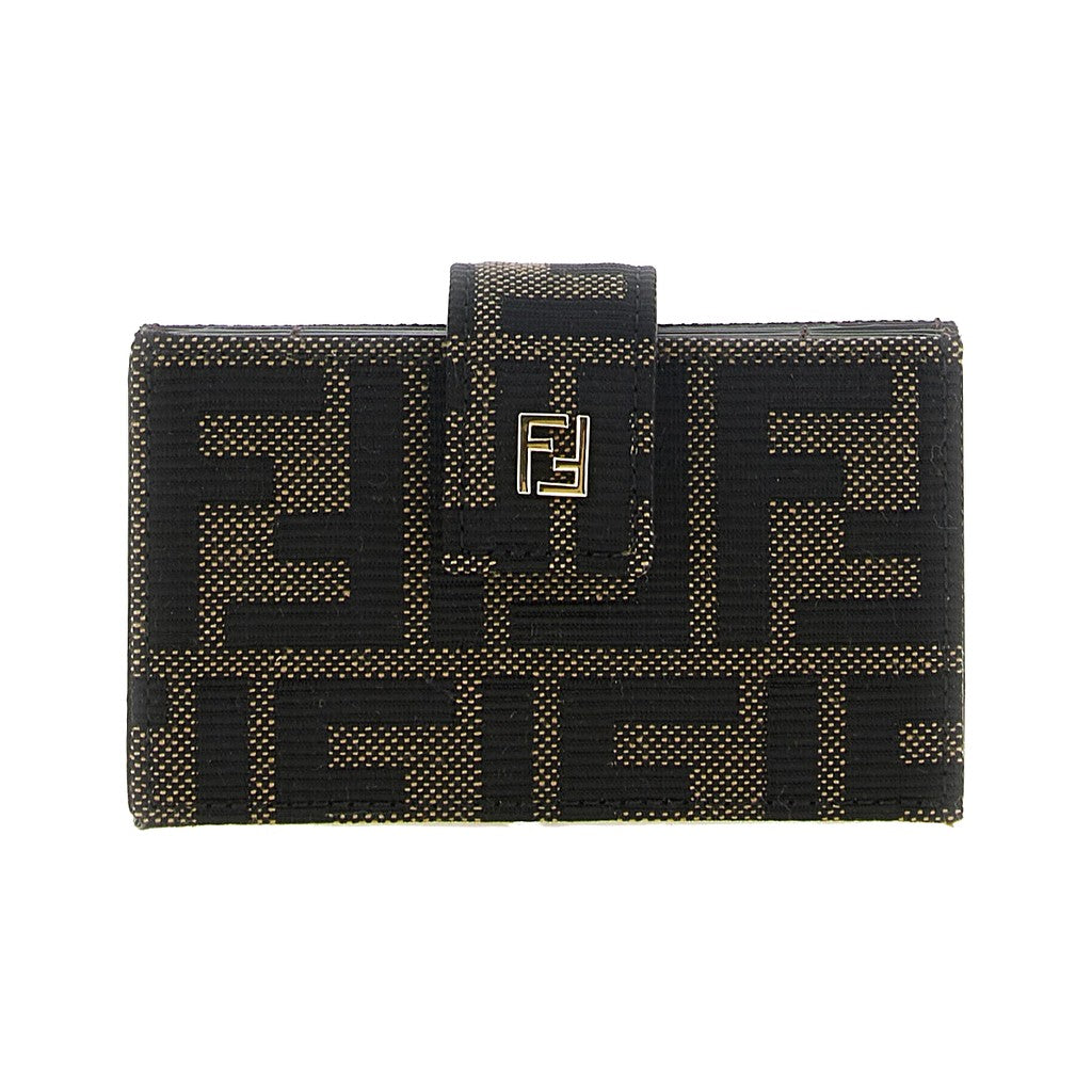 Fendi Brown Polyester Cardholder for Women