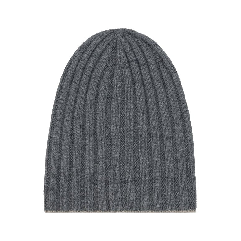 Brunello Cucinelli Gray Cashmere Beanie for Men
