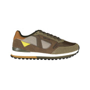 Gas Brown Polyurethane Men's Sneaker