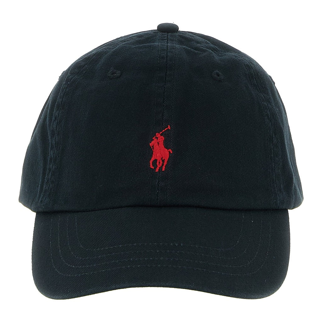 Polo Ralph Lauren Black Cotton Cap (Baseball Hat) for Men