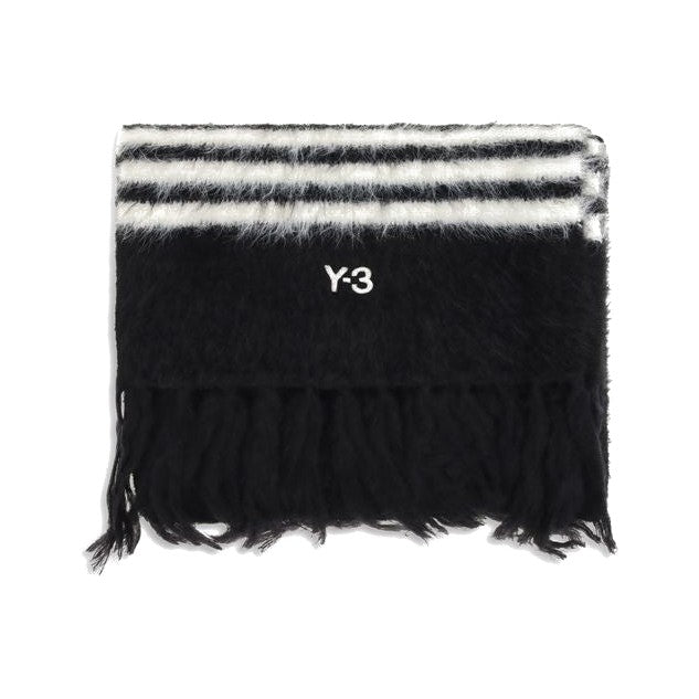 Y-3 Black Recycled Polyamide Scarf for Men
