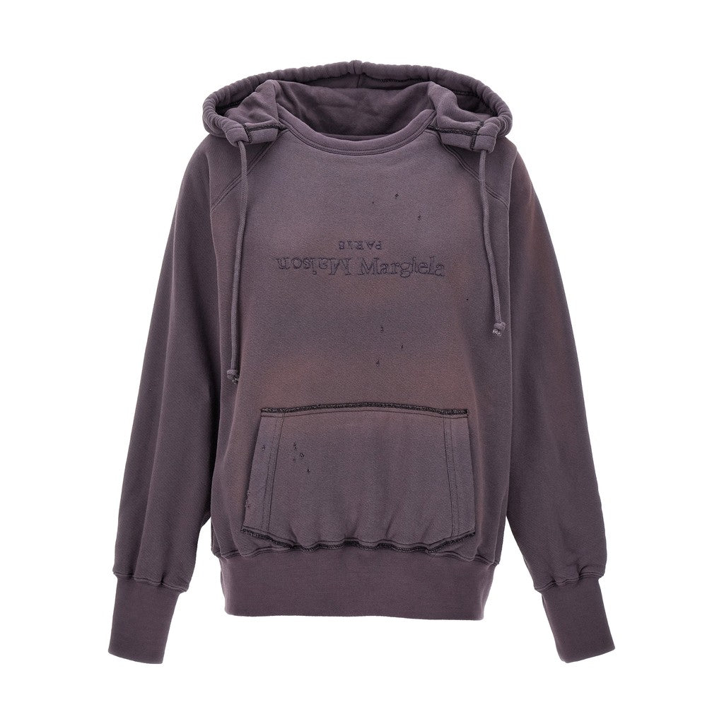 Maison Margiela Purple Cotton Hoodie for Women
