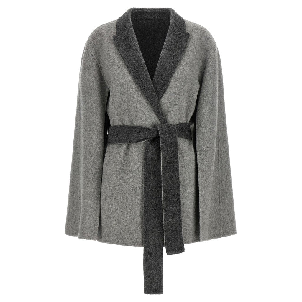 Alberta Ferretti Gray Wool Cardigan for Women