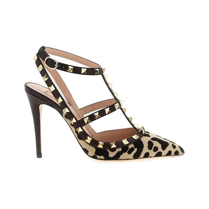 Valentino Garavani Brown Calfskin High Heel Pumps for Women