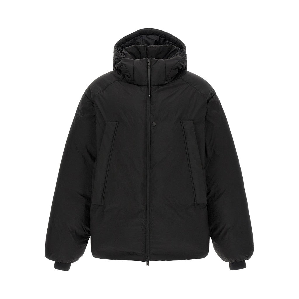 Y-3 Black Recycled Polyamide Full-Length Jacket for Men