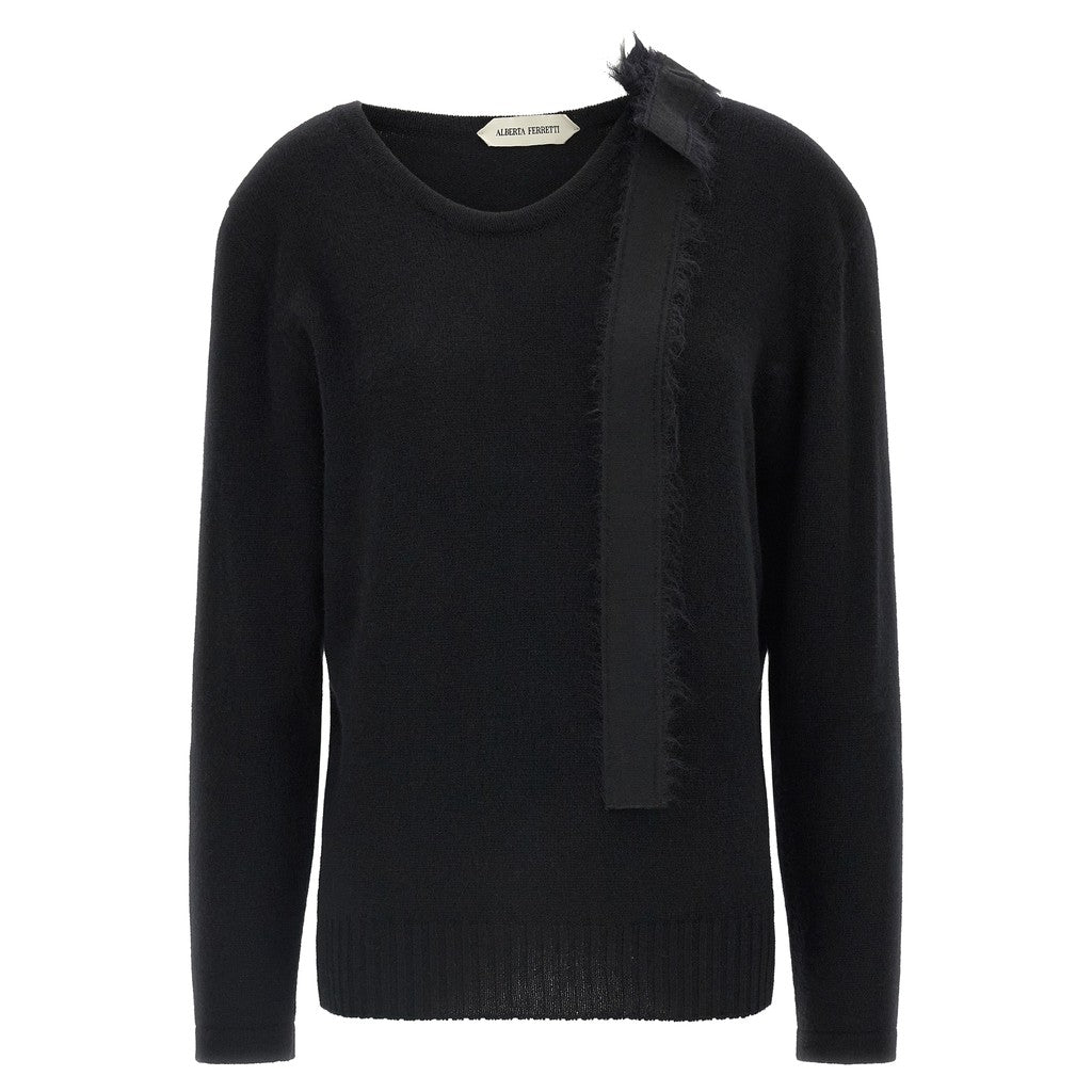 Alberta Ferretti Black Cashmere Cardigan for Women