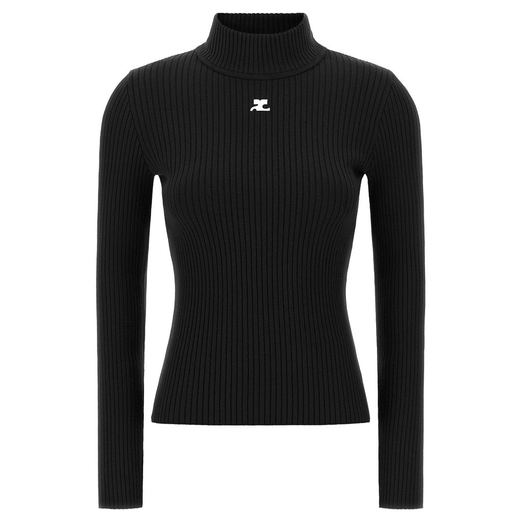 Courrèges Black Viscose Cardigan for Women