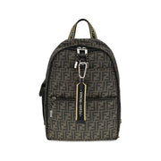 Fendi Brown Polyester Backpack for Men