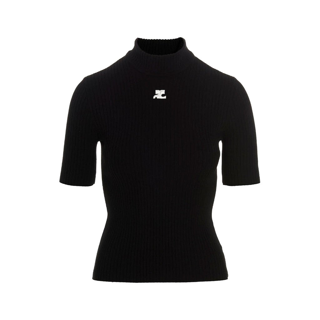 Courrèges Bicolor Viscose Cardigan for Women