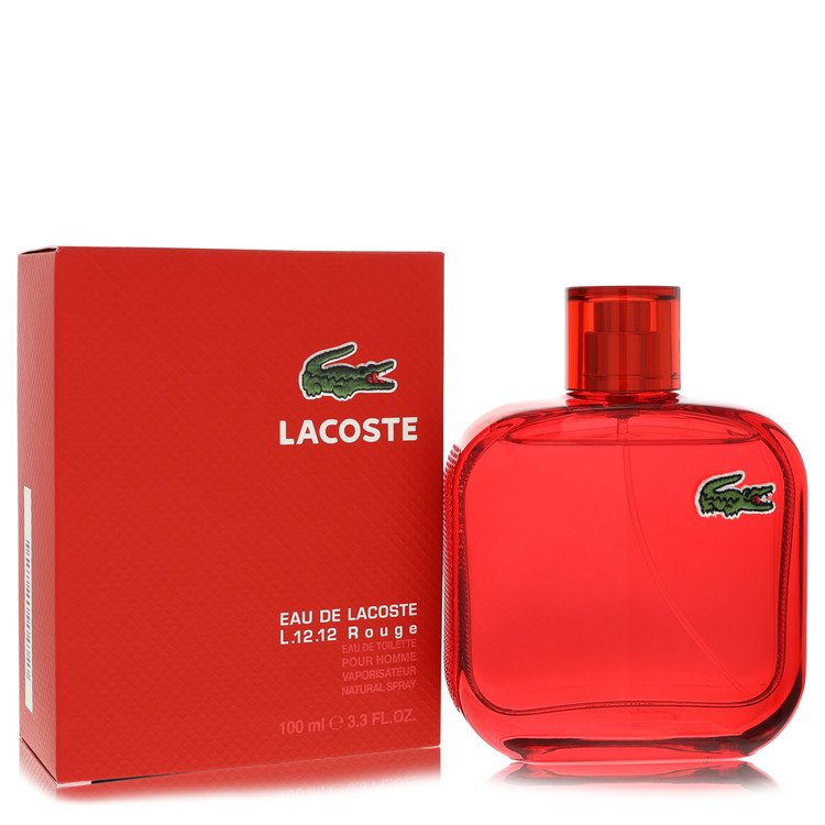 Lacoste Eau De Lacoste L.12.12 Rouge by Lacoste Eau De Toilette Spray 3.3 oz for Men